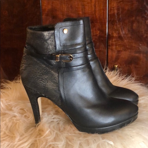Sexy Black zipper heeled booties Size 39 - Picture 1 of 6